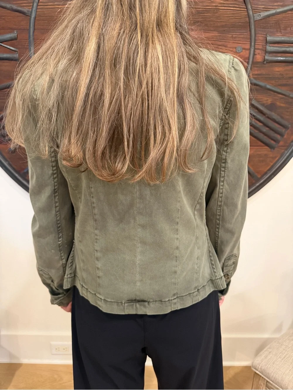 PAIGE Olive Utility Jacket with Button Front